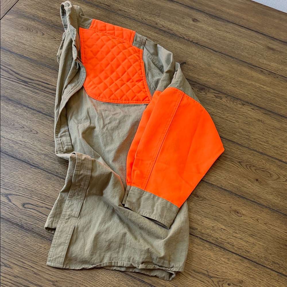 Men's Orange and Tan Lightweight Jacket